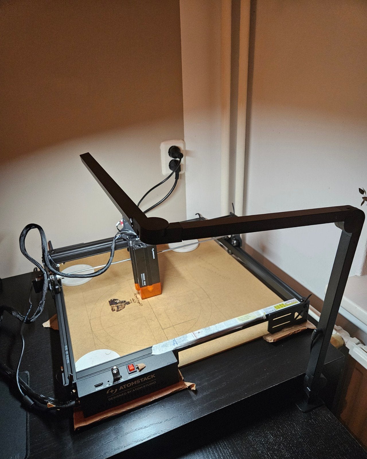Atomstack A20 Pro V2 20W Lasergraveermachine incl rotary, Ophalen, Zo goed als nieuw, Overige typen