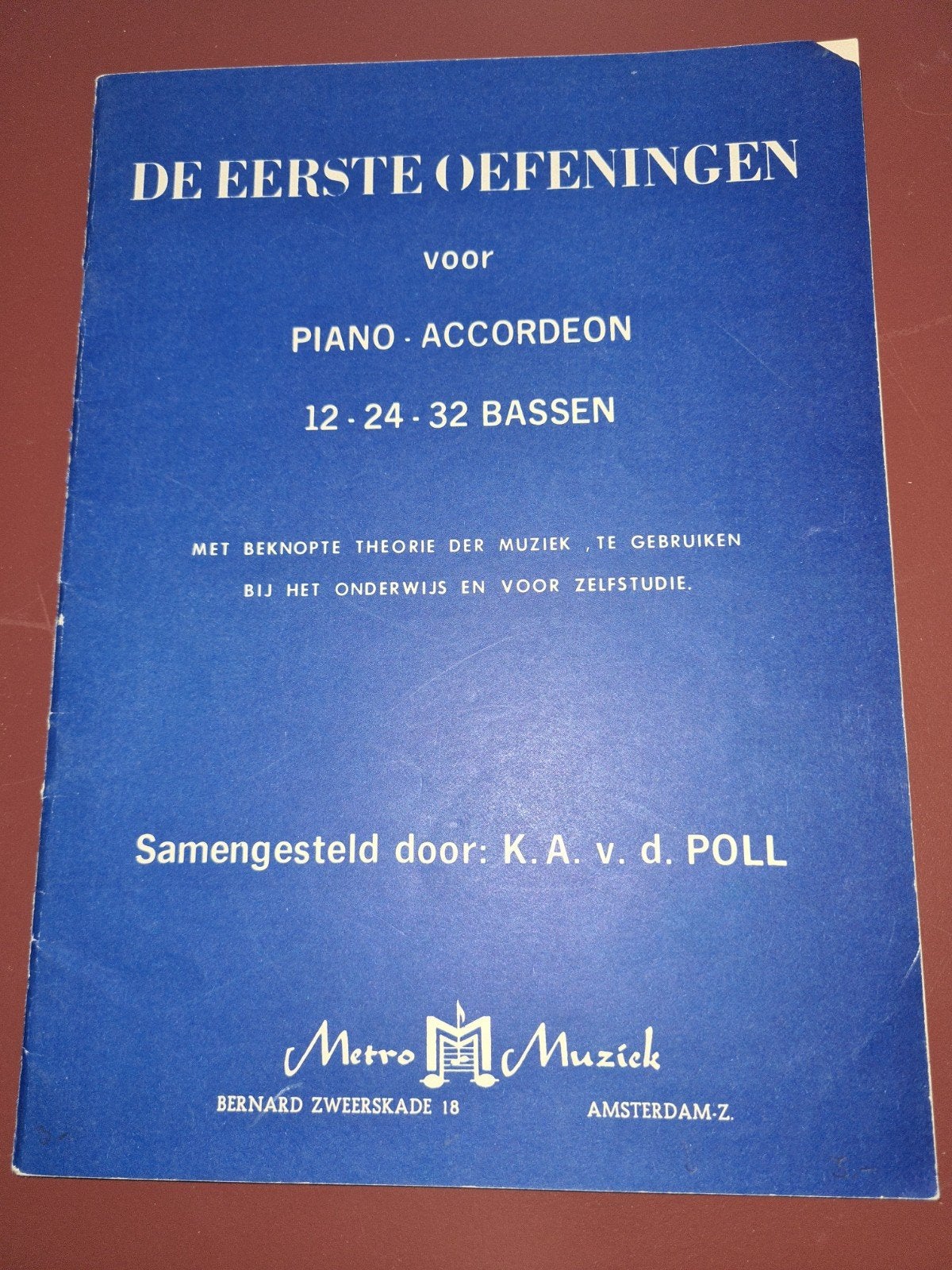 De Eerste Oefeningen voor Piano-Accordeon, Ophalen of Verzenden
