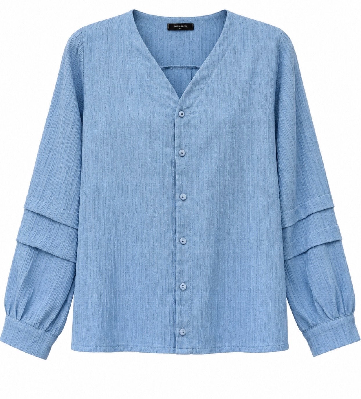 Nieuwe lichtblauwe damesblouse Chastar Maat M, Kleding | Dames, Ophalen of Verzenden, Nieuw, Maat 38/40 (M), Blauw