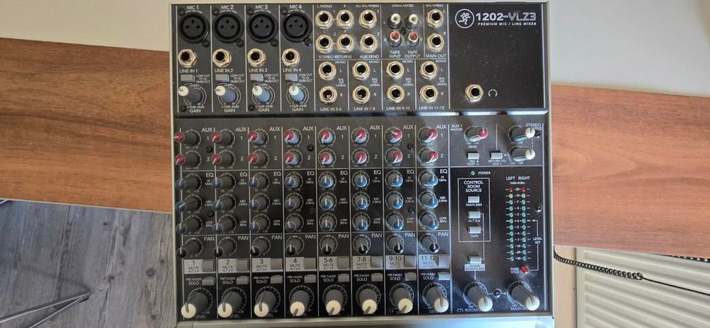 Mackie 1202-VLZ3 Premium mic/line mixer - Gebruikt, Ophalen of Verzenden, Gebruikt, 10 tot 20 kanalen, Microfooningang