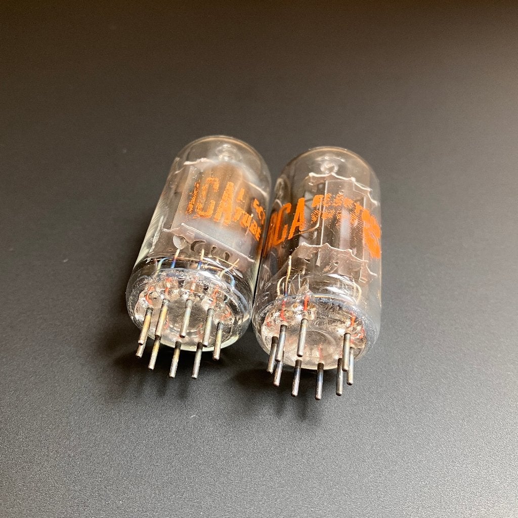 2x RCA 12AU7 / ECC82 Clear Tops - USA, Ophalen of Verzenden, Buis of Buizen
