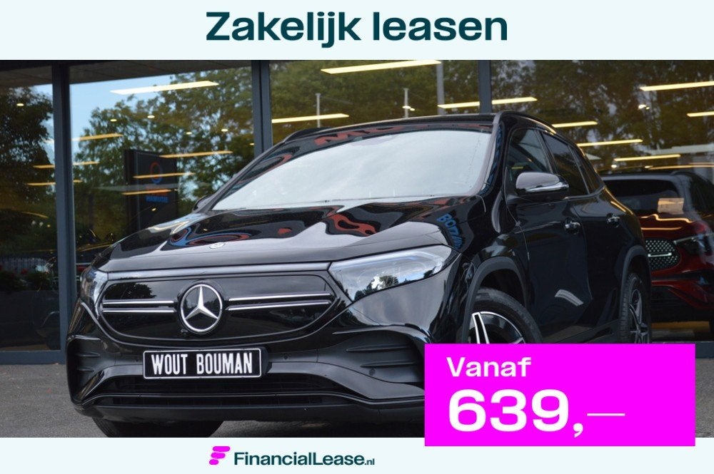 Mercedes-Benz EQA 250+ AMG-Line 71 kWh Led Panorama Memory C, 1940 kg, Gebruikt, Zwart, Parkeerassistent