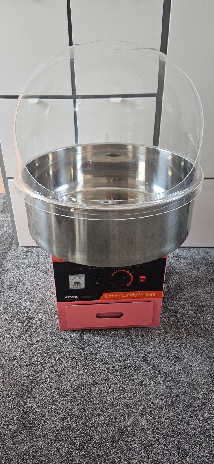 Suikerspinmachine te huur, Ophalen, Versiering