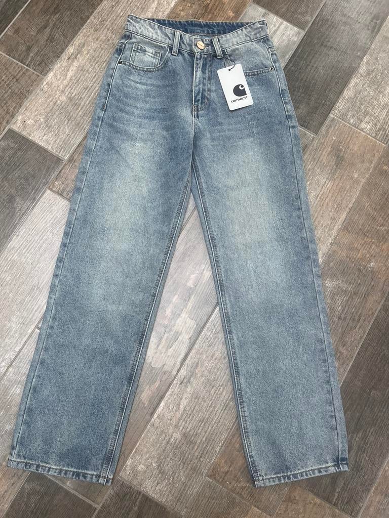 Carhartt jeans spijkerbroek 28 176 xs straight, Ophalen of Verzenden, Nieuw, Blauw, Overige jeansmaten