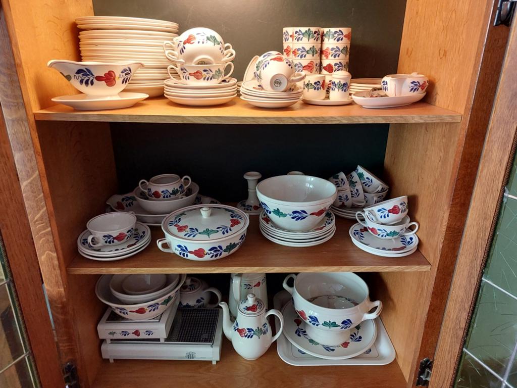 Boerenbont servies compleet, Antiek en Kunst, Antiek | Servies compleet, Ophalen of Verzenden