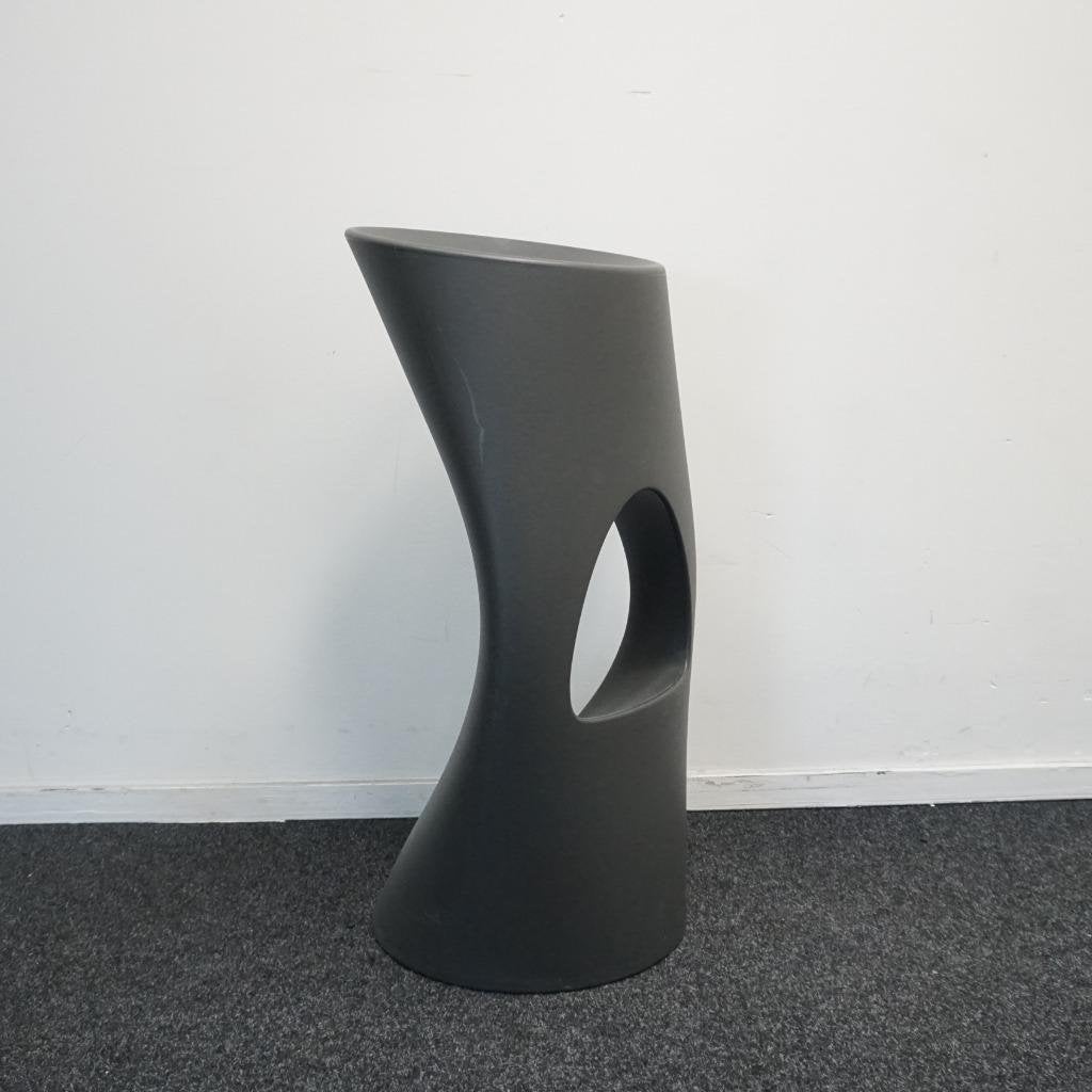 Mobles114 Barcelona Flod Design Barkrukken |Antraciet | 77cm, Kunststof, -, -, 60 tot 90 cm