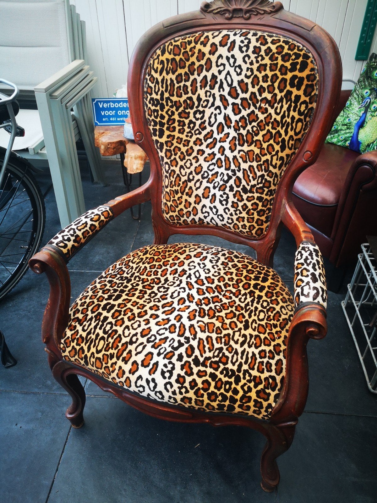 Ronnie Ruysdael Stoel - Uniek Leopard Design, Ophalen