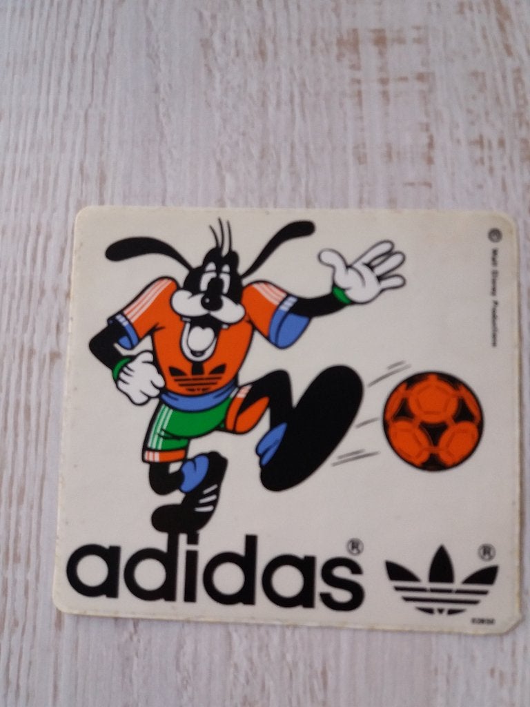 sticker adidas met Goofy, Ophalen of Verzenden, Zo goed als nieuw, Merk
