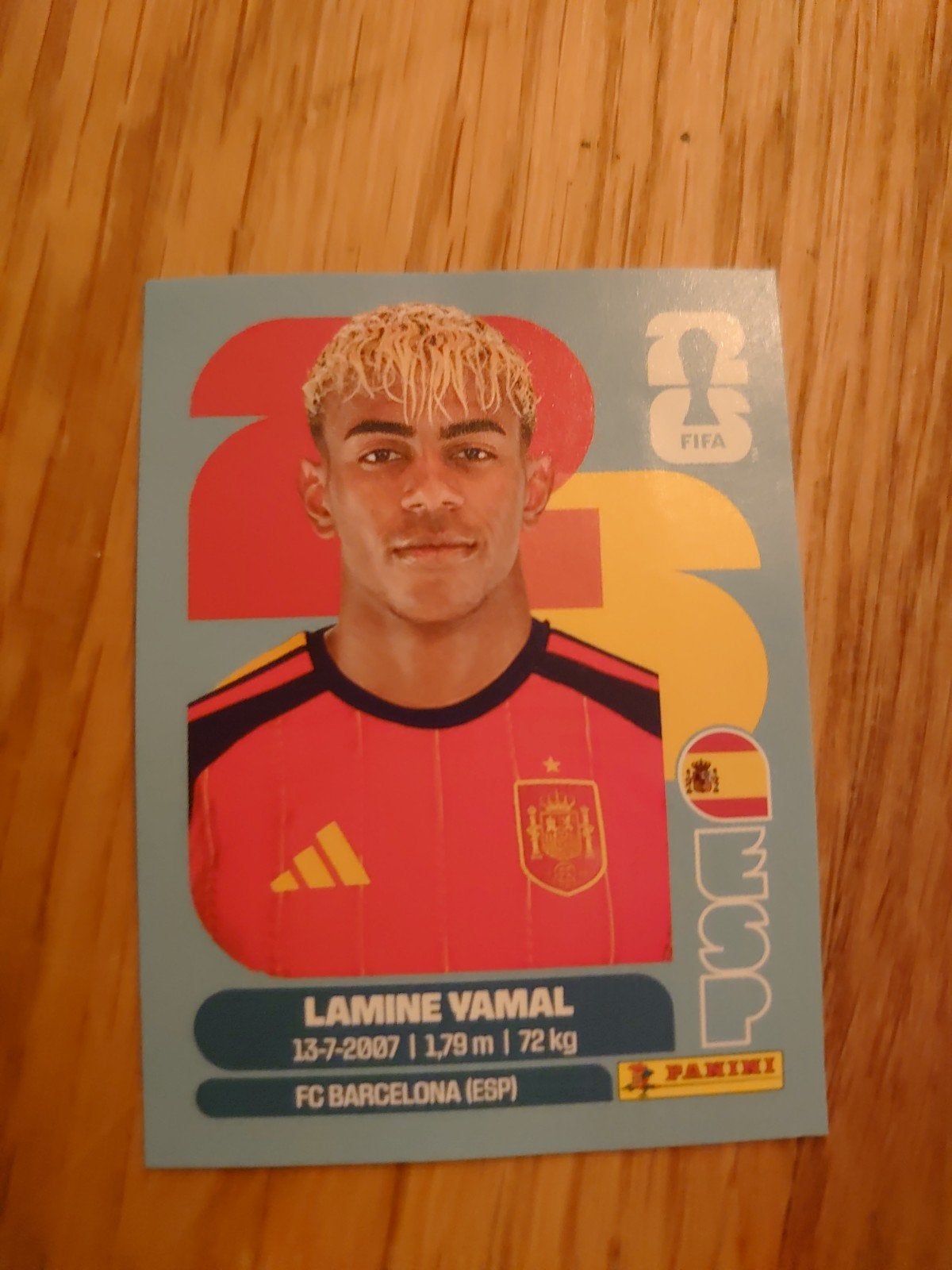 Wk stikker lamine yamal, Ophalen of Verzenden