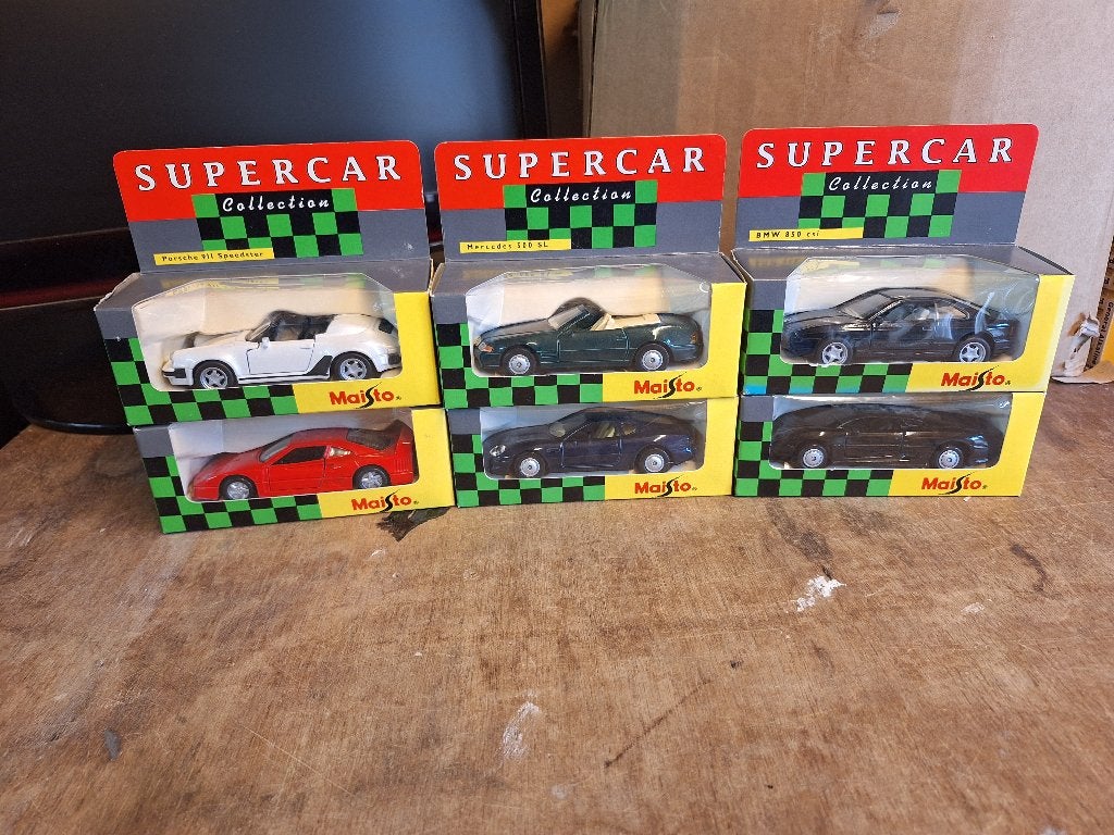Oude Maisto Ferrari BMW Supercar collection nieuw in doosjes, Ophalen of Verzenden, Nieuw, Auto, Overige merken