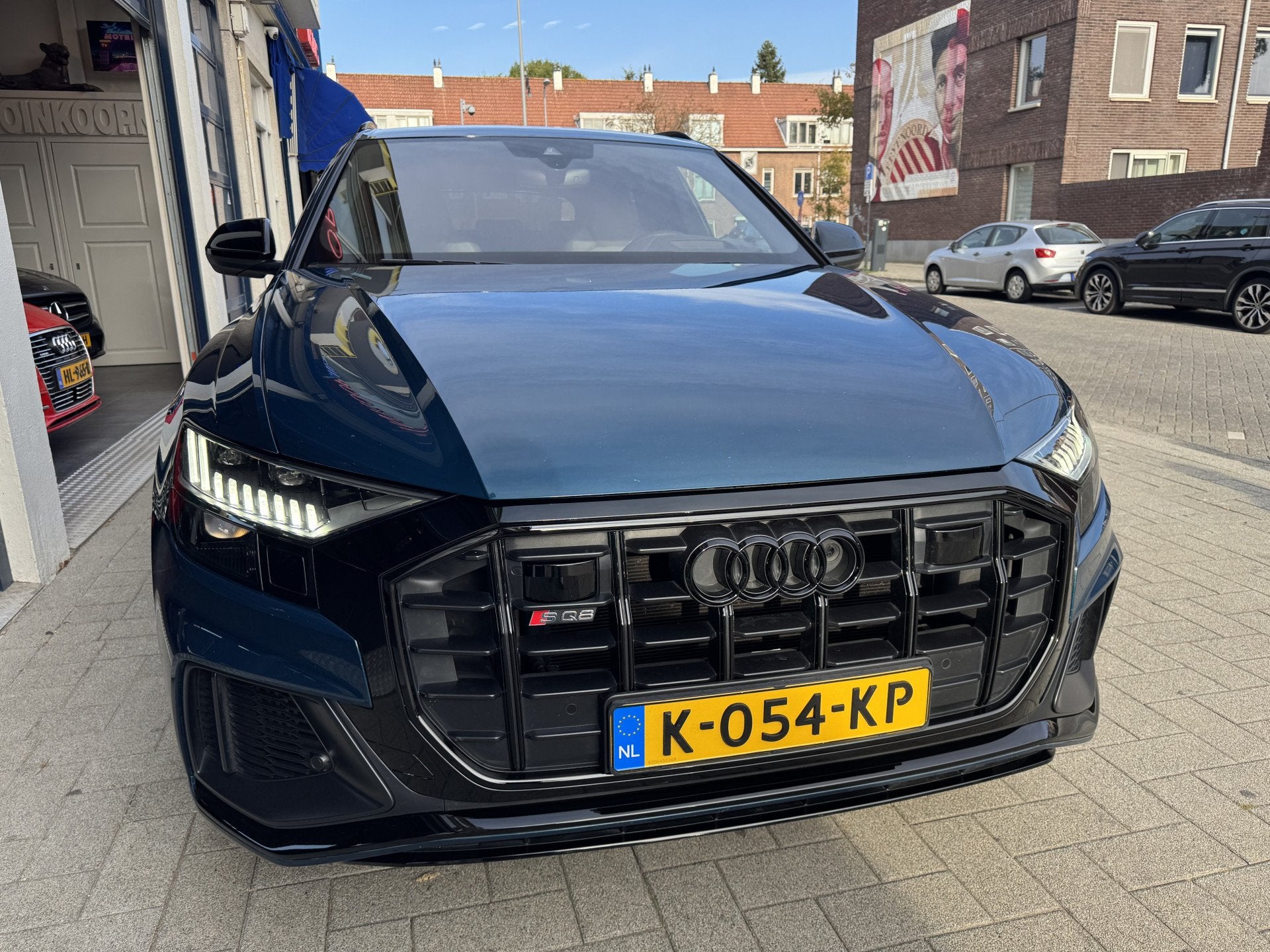Audi SQ8 4.0 TDI Quattro 22"/B&O/ACC/ECC/BTW AUTO (bj 2020), Auto's, Audi, Gebruikt, 8 cilinders, Blauw, Leder