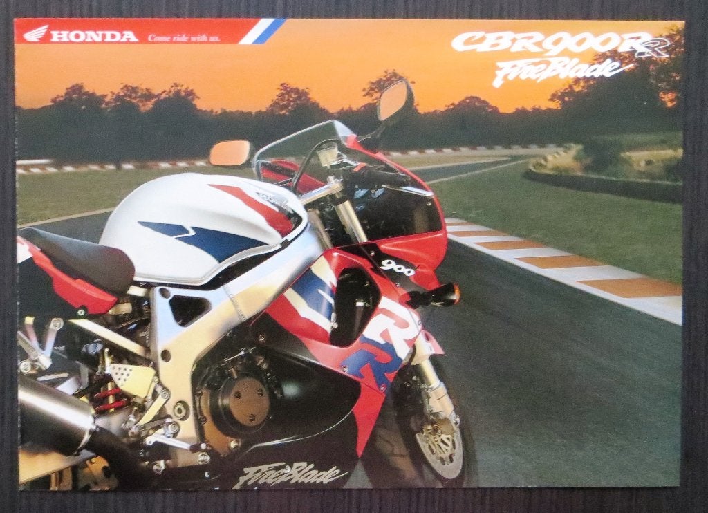 Folder Honda CBR 900 RR FireBlade - 1996 - 6 blz (Ned.), Motoren, Handleidingen en Instructieboekjes, Verzenden, Honda