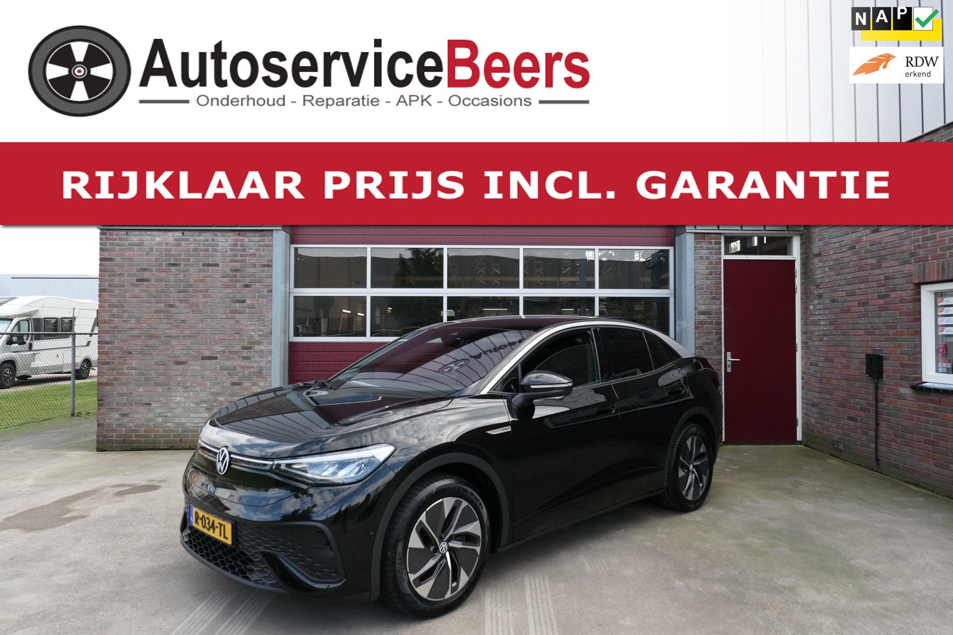 Volkswagen ID.5 Pro 77 kWh, Zeer netjes, SOH 97%, Wegklapbar, Automaat, Achterwielaandrijving, Zwart, 534 km