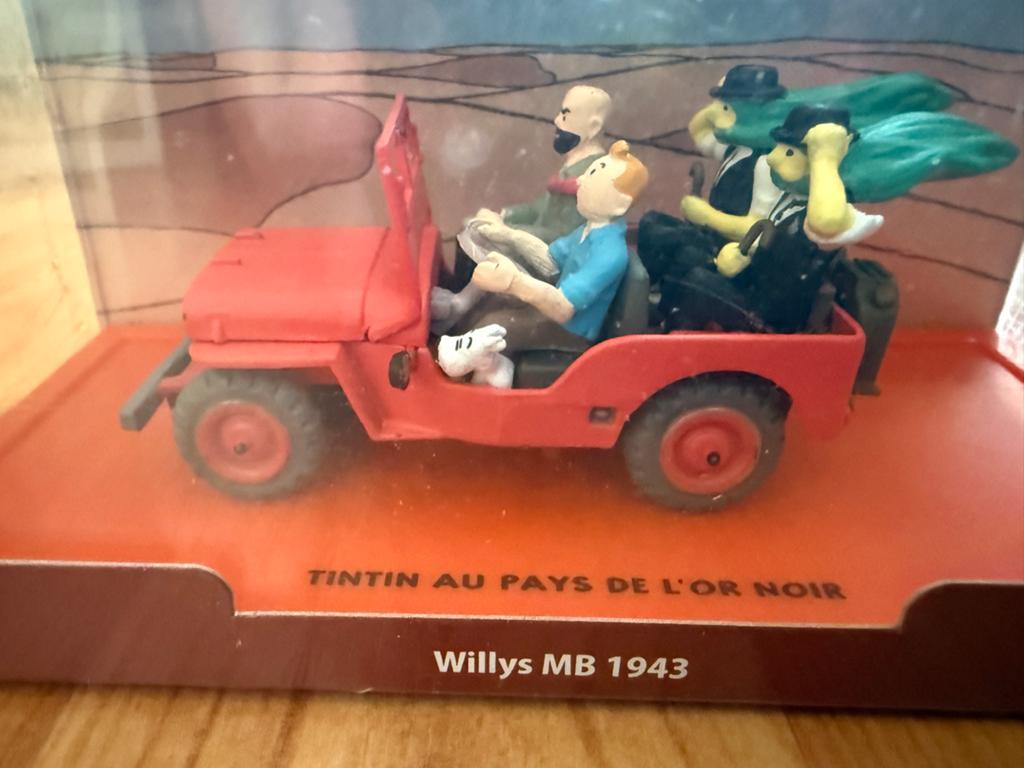 Kuifje in het land van de zwarte goud - Willys MB 1943, Ophalen of Verzenden, Kuifje, Zo goed als nieuw, Beeldje of Figuurtje