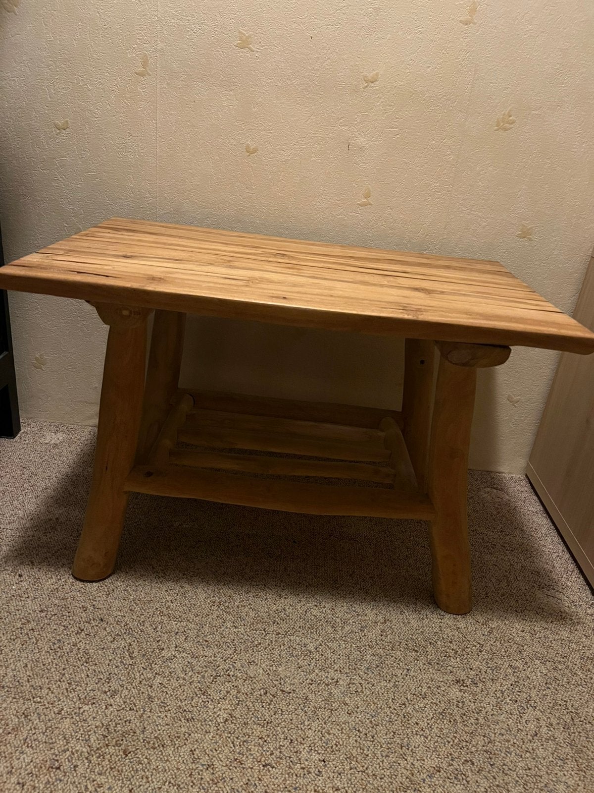 Salontafel hout, Huis en Inrichting, Ophalen, 100 tot 150 cm, 50 tot 100 cm, Zo goed als nieuw