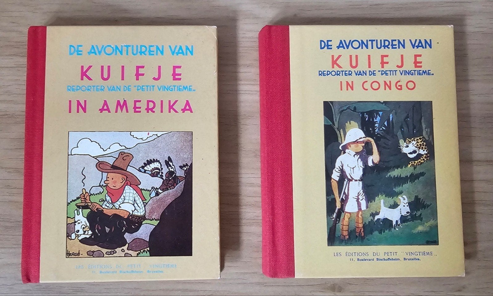 De Avonturen van Kuifje: In Amerika & In Congo (1988/1990), Eén stripboek, Ophalen of Verzenden, Gelezen