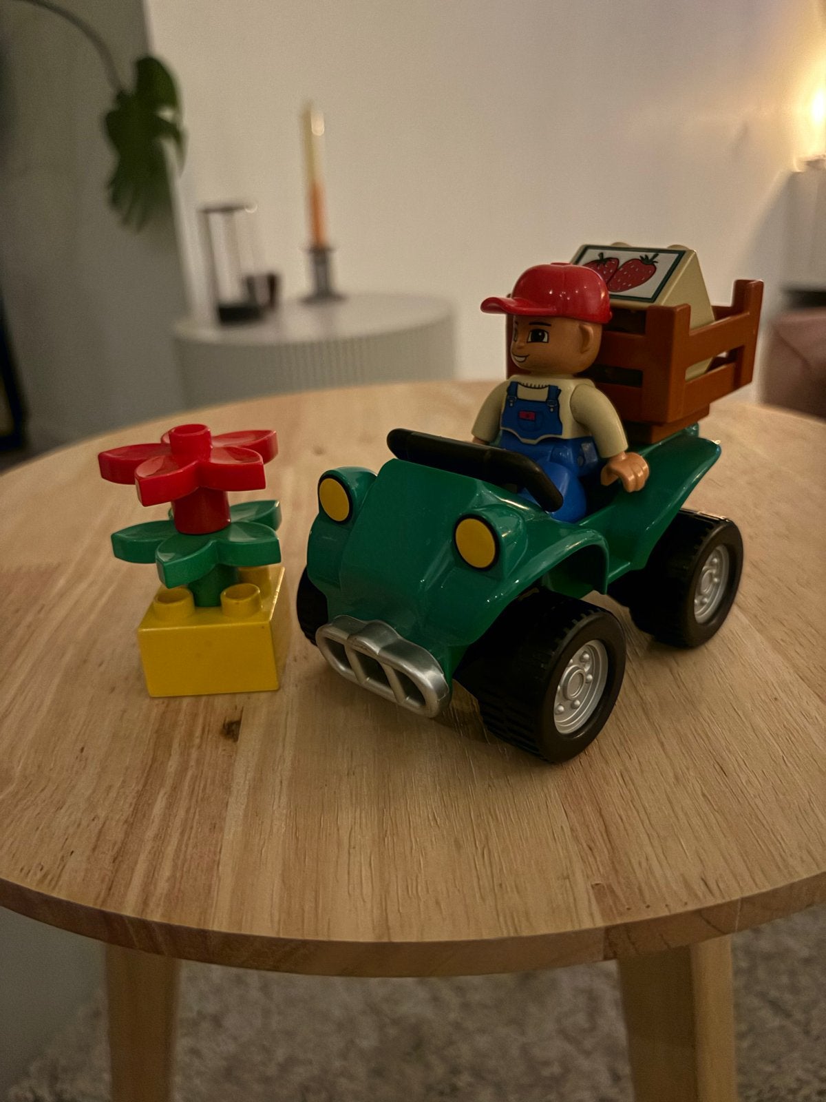 Duplo 5645 Boer met Quad en Aardbeien, Ophalen of Verzenden, Gebruikt, Complete set, Duplo