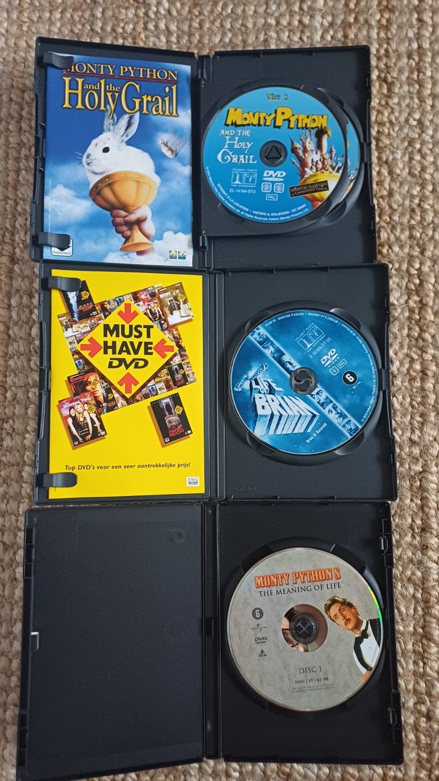 Monty Python: Holy Grail, Life of Brian, Meaning of Life, Ophalen of Verzenden