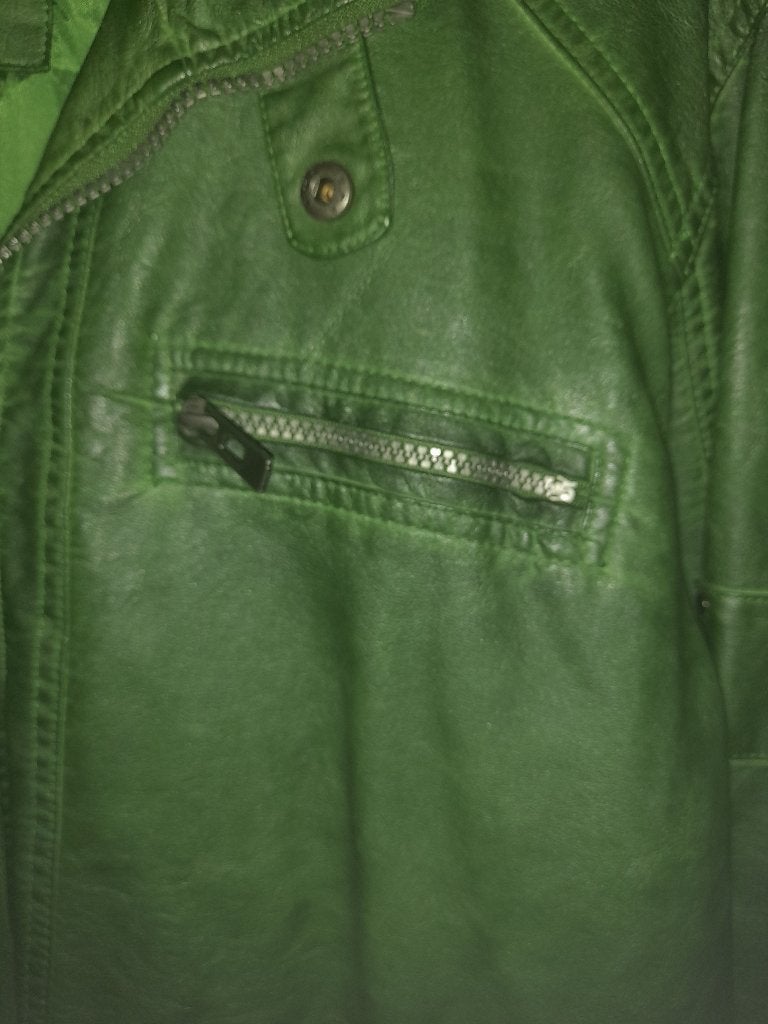 Heren jacket/ jas, Kleding | Heren, Ophalen of Verzenden, Gedragen, Maat 52/54 (L), Groen