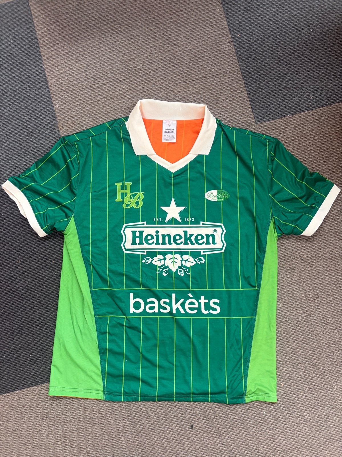 Heineken x Baskets shirt maat L, Sport en Fitness, Ophalen of Verzenden, Zo goed als nieuw, Shirt