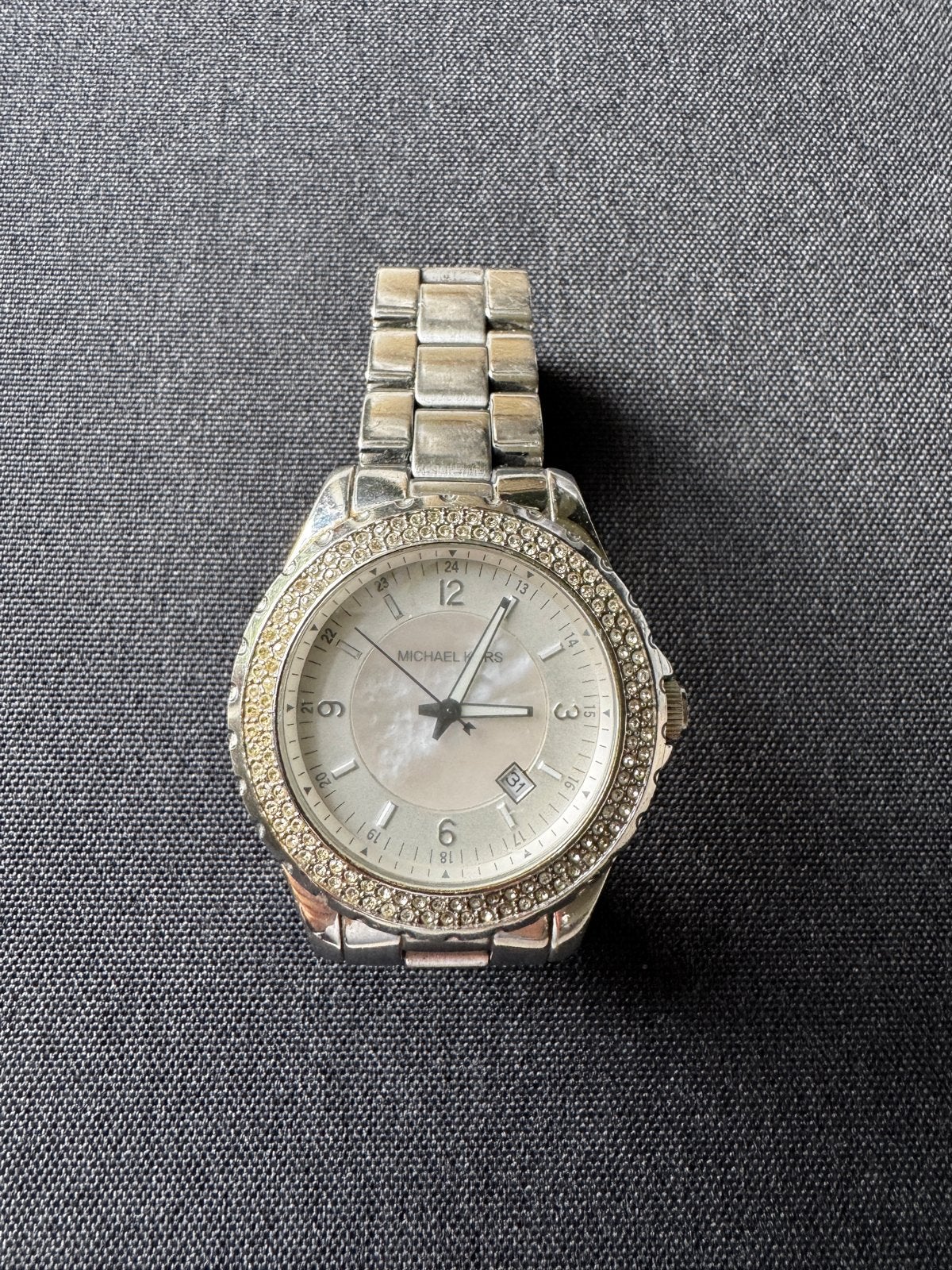 Michael Kors Dameshorloge met 'Strass-steentjes' - MK5200, Overige merken, Staal, Staal, Polshorloge