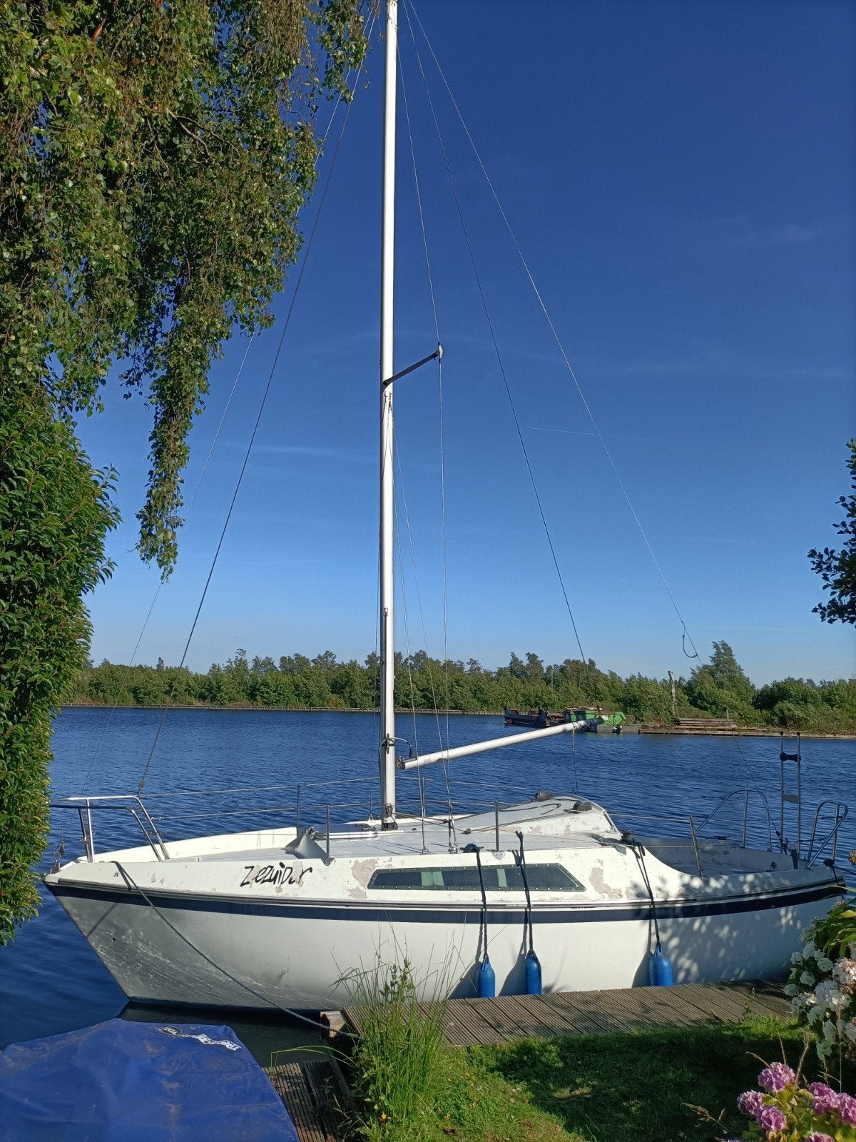 Gib Sea 20, wit/blauw, Watersport en Boten, Kajuitzeilboten en Zeiljachten, Ophalen, Gebruikt, Overige typen, 1.50 - 1.70 meter