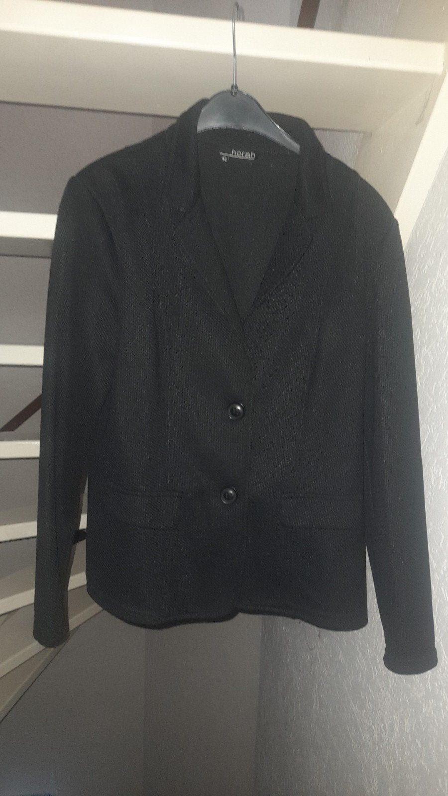 Zwarte blazer, Ophalen of Verzenden, Zo goed als nieuw, Maat 42/44 (L), Zwart