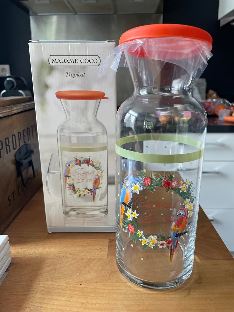 Madame Coco Tropical Waterfles 1 Liter - Nieuw, Ophalen of Verzenden, Zo goed als nieuw