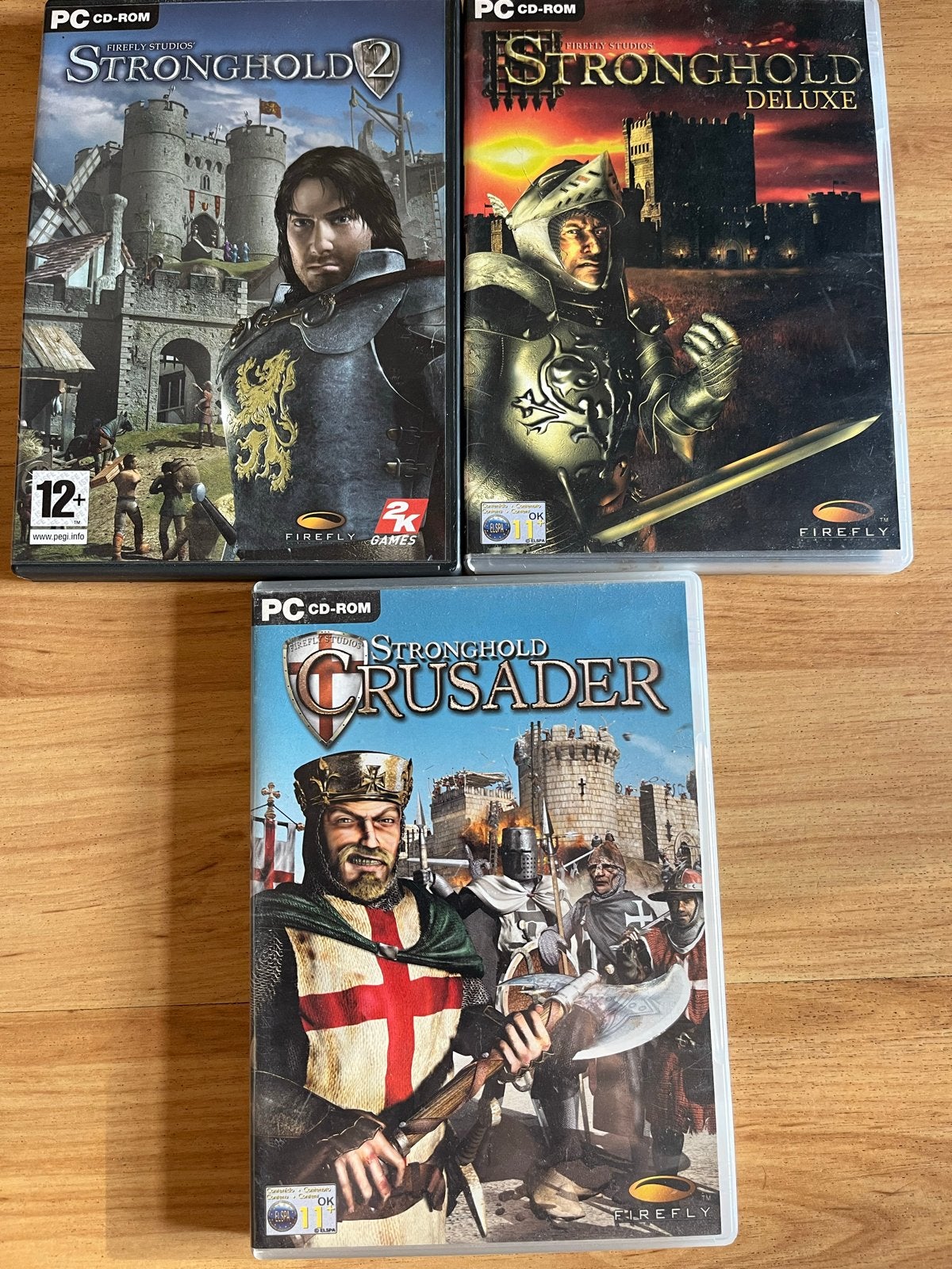Stronghold PC Games: Crusader, Deluxe & Stronghold 2, Online, Gebruikt, Verzenden, 1 speler