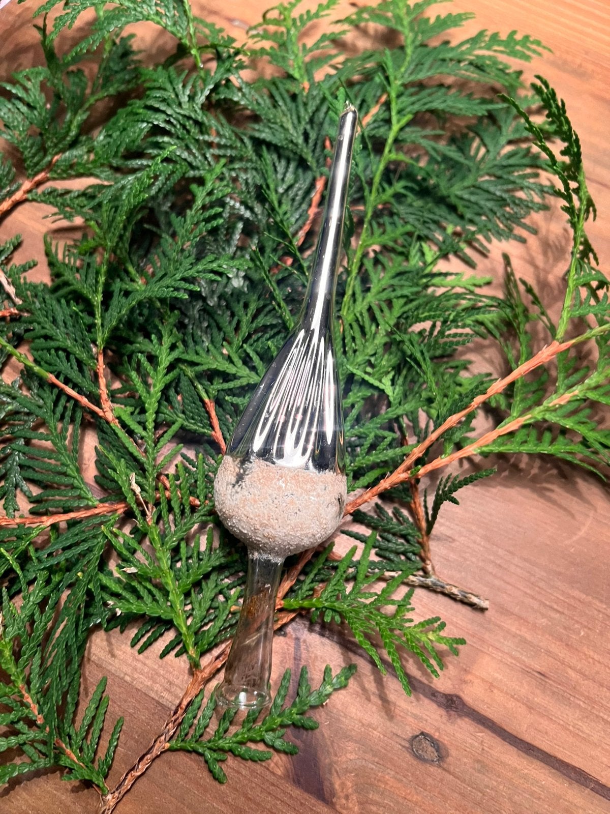 Antieke / vintage feathertree piek  #vintage kerstballen, Ophalen of Verzenden