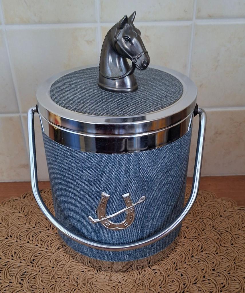 IJsemmer vintage met paardenhoofd en hoefijzer Decoratie, Antiek en Kunst, Ophalen of Verzenden