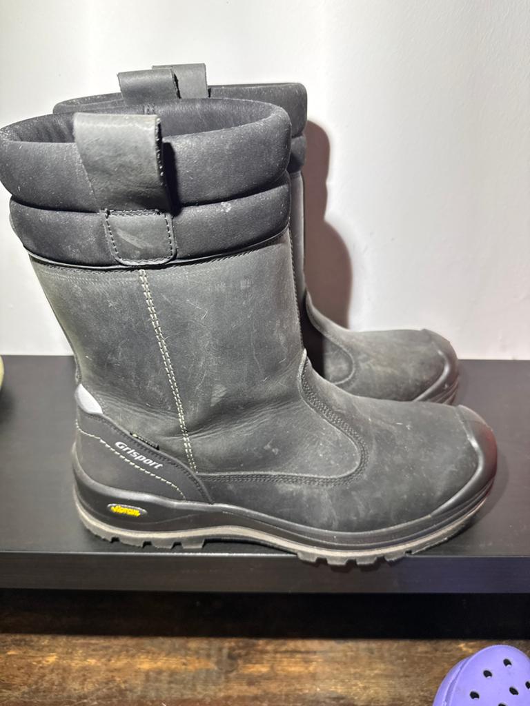 Grisport Zwarte Werkschoenen Maat 45 - Gebruikt, Doe-het-zelf en Verbouw, Veiligheidskleding, Ophalen of Verzenden, Gebruikt