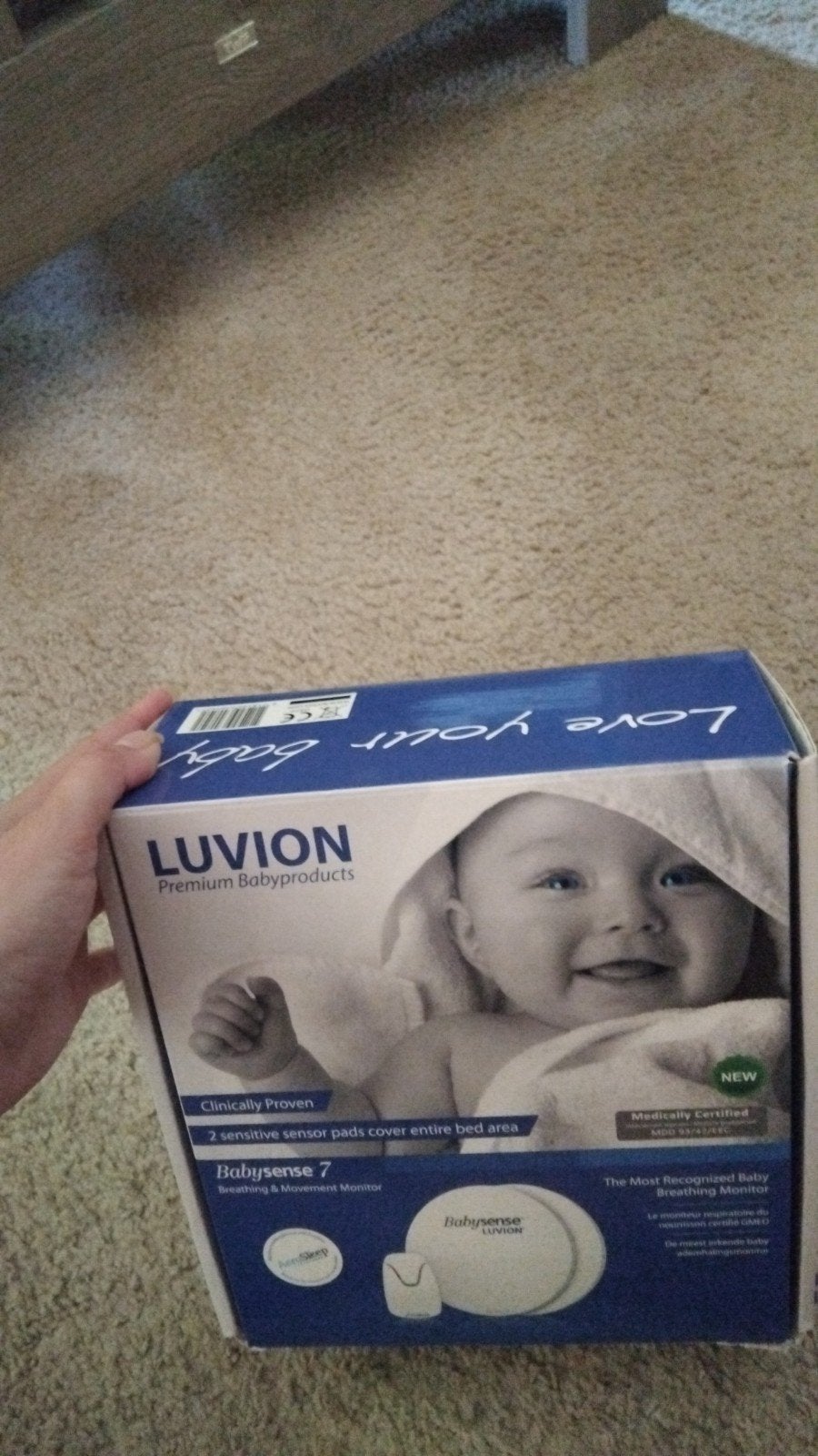 Luvion Babysense 7 Ademhalingsmonitor, Kinderen en Baby's, Ophalen of Verzenden, Zo goed als nieuw