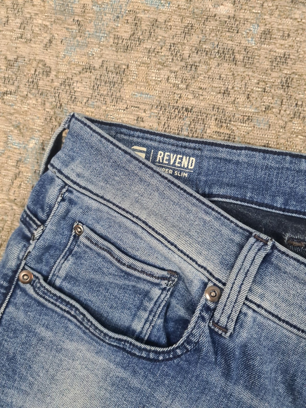 G-Star REVEND Super Slim W36 L36 Skinny STRETCH Bronno3636, Blauw, https://www.g-star.com/nl_nl/customer-service, Ophalen of Verzenden