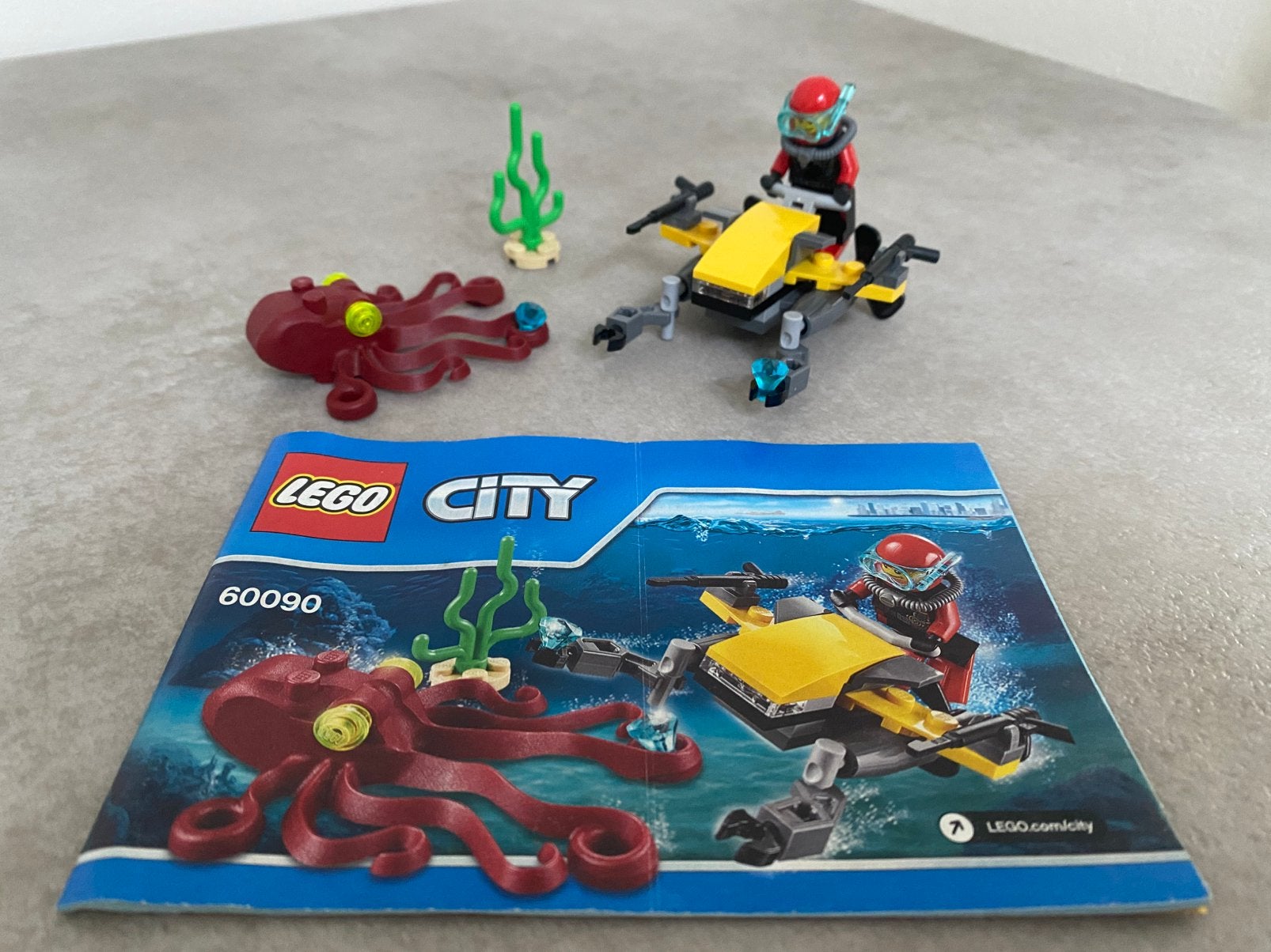 LEGO City Diepzee Duik Scooter - 60090 en Duikboot - 60092, City, Compleet, Lego, Ophalen of Verzenden