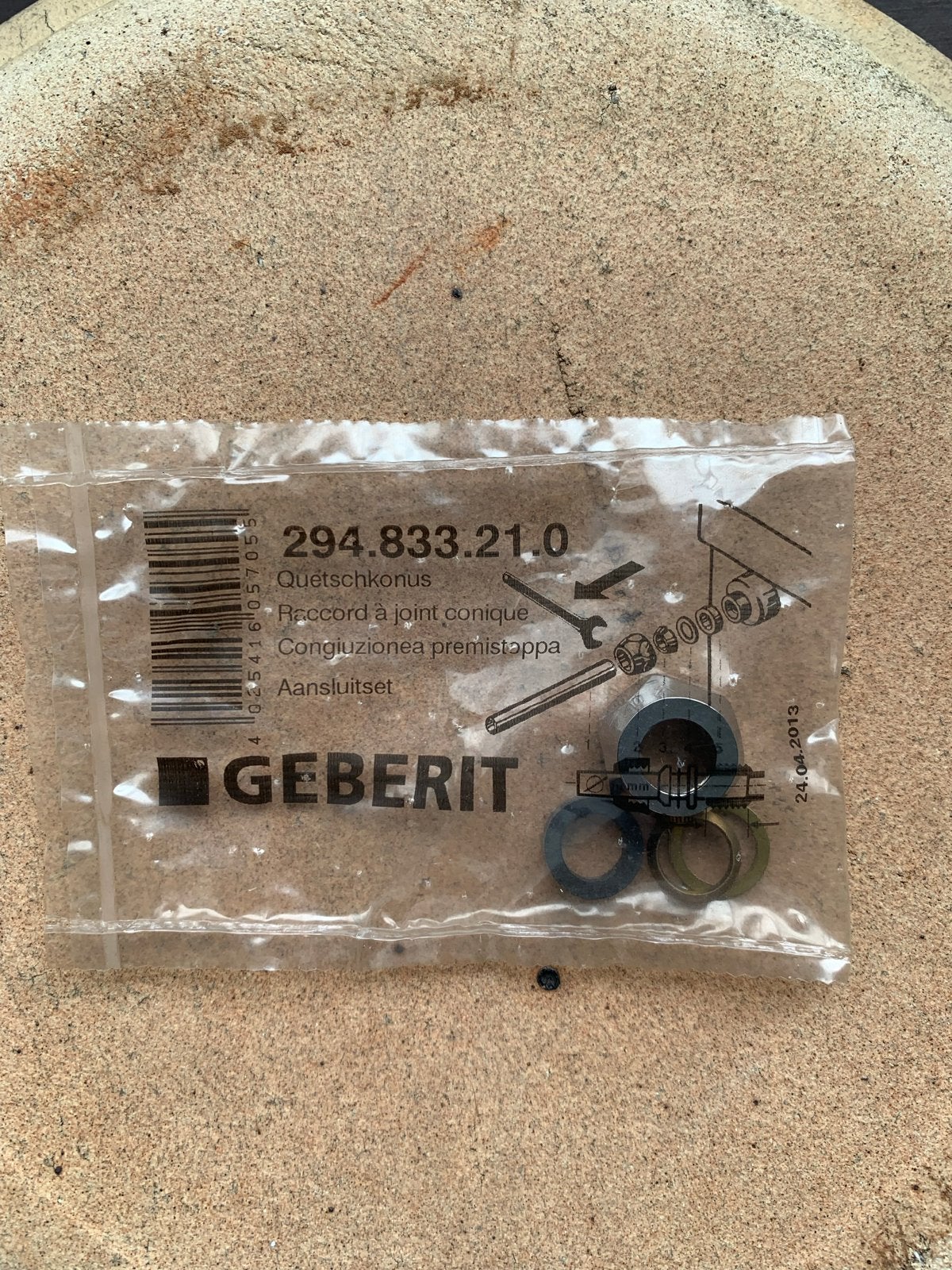 Geberit aansluitset 294.833.21.0 - Nieuw 30 stuks, Ophalen of Verzenden, Nieuw, Overige typen