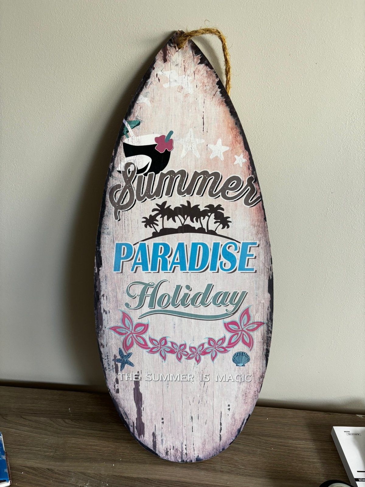 Gratis Decoratie bord, Ophalen, Zo goed als nieuw, Meerkleurig, Hout