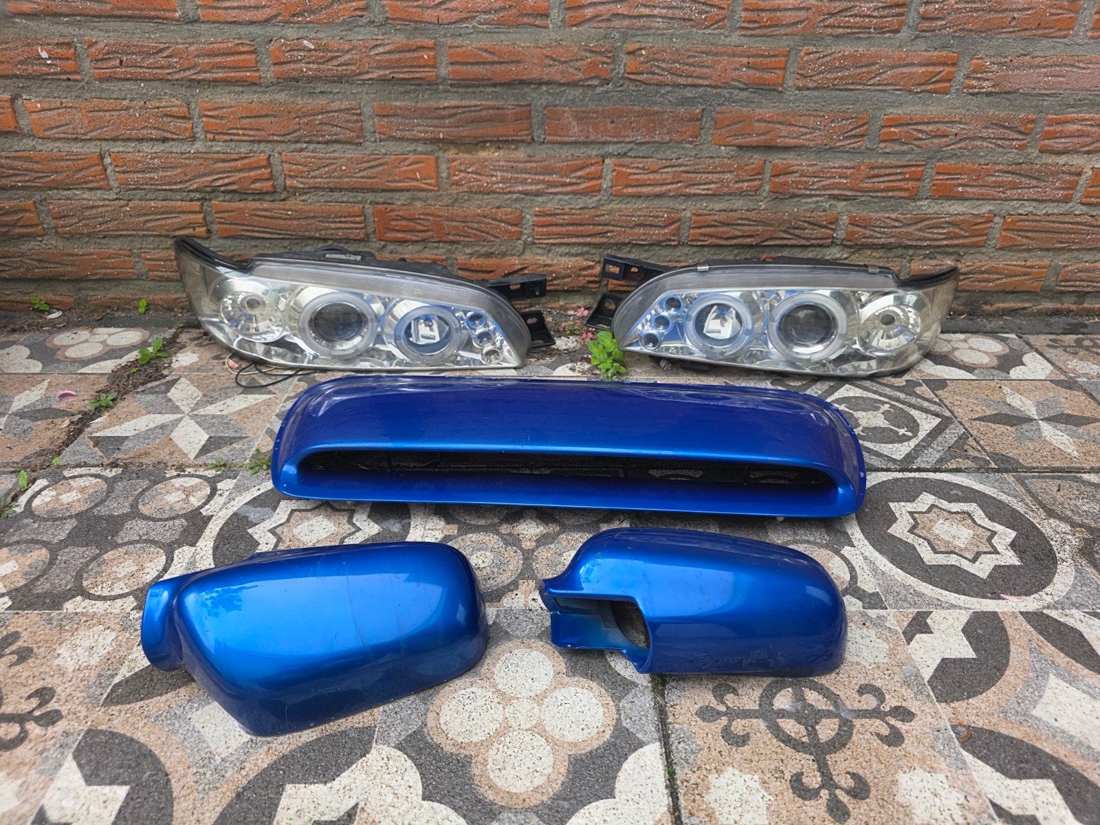 Subaru Bugeye (Forester SG) scoop, koplampen GT Angeleyes., Ophalen of Verzenden, Gebruikt, Subaru