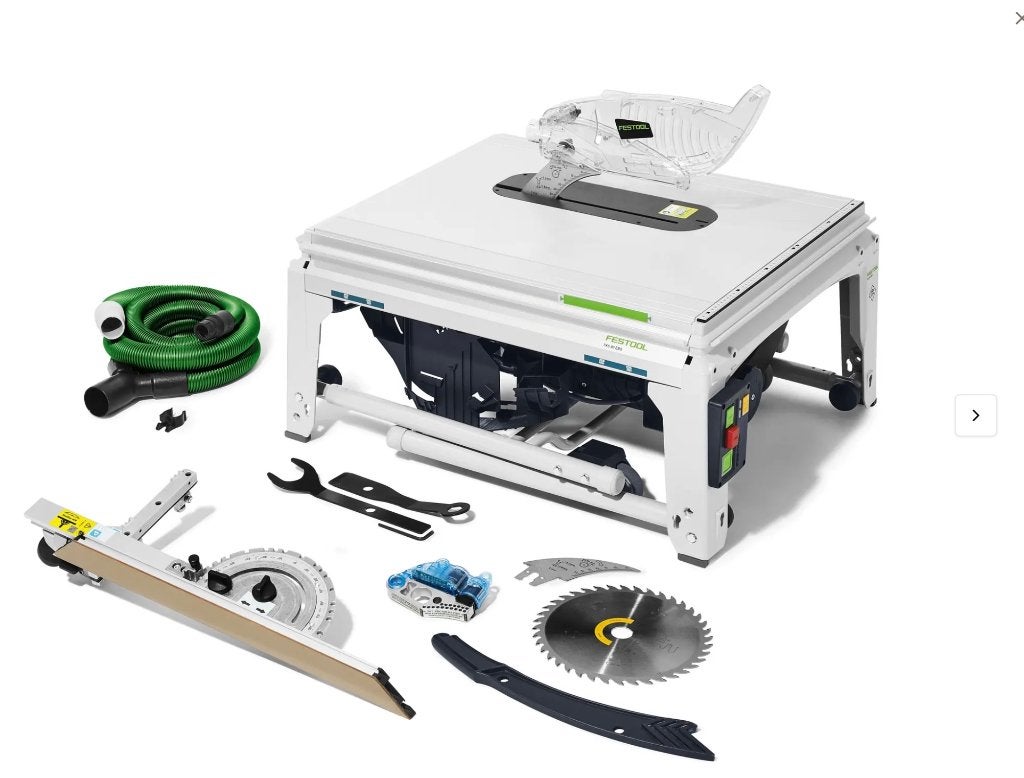 Festool zaagtafel TKS 80 EBS 254mm 230V 2200W, Doe-het-zelf en Verbouw, Gereedschap | Zaagmachines, Ophalen, Cirkelzaag, 70 mm of meer