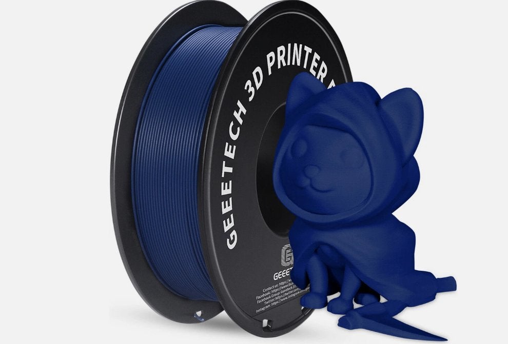 PLA Matte filament Navy Blue / Marineblauw -Matte Navy Blue, Ophalen of Verzenden, Nieuw, Filamentrollen