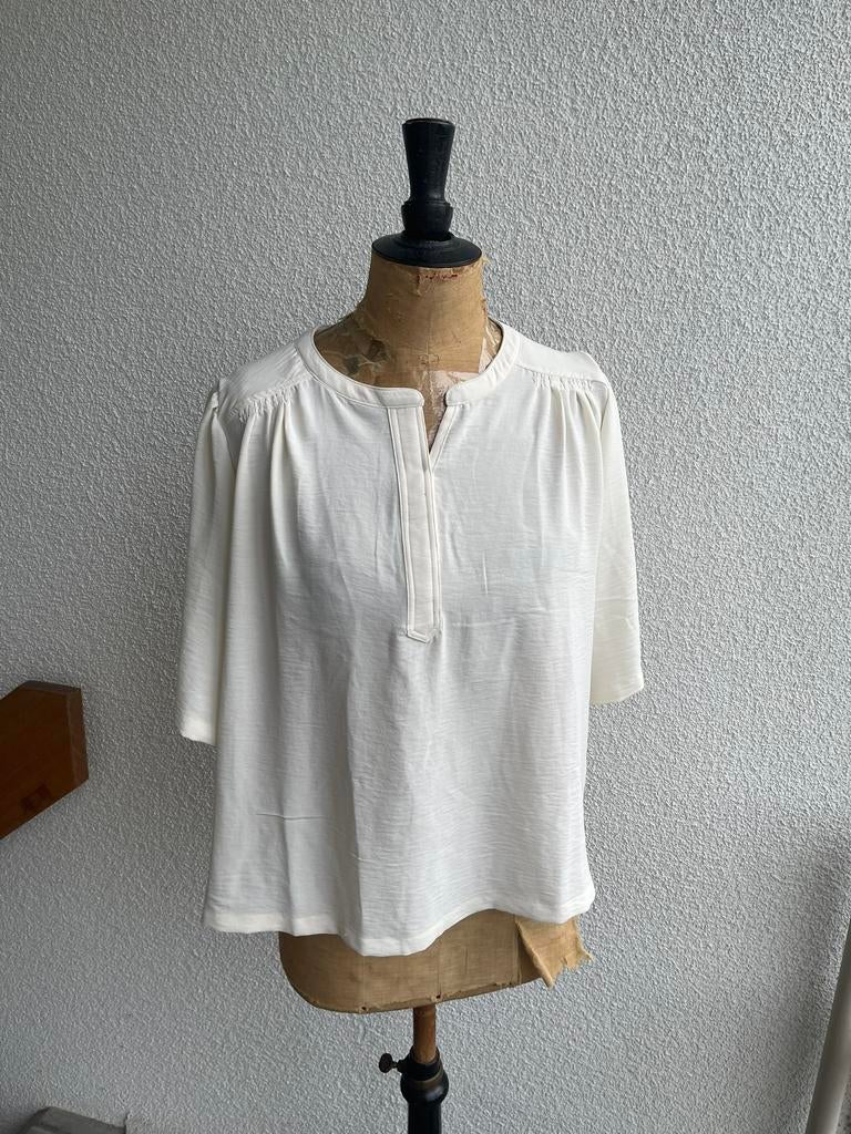 Leuke Crème Blouse van Shoeby, maat XL, Beige, Maat 46/48 (XL) of groter, Ophalen of Verzenden, Zo goed als nieuw