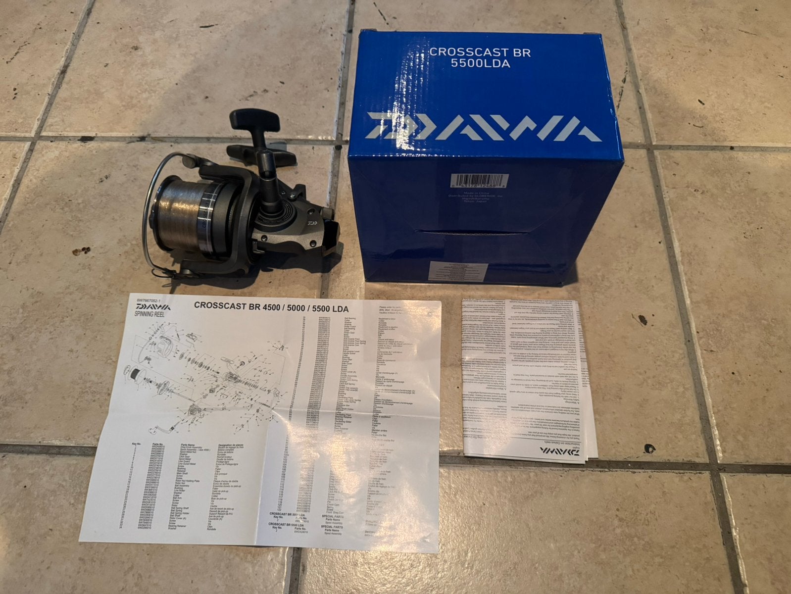 Daiwa crosscast BR5500 LDA, Ophalen of Verzenden, Nieuw, Molen