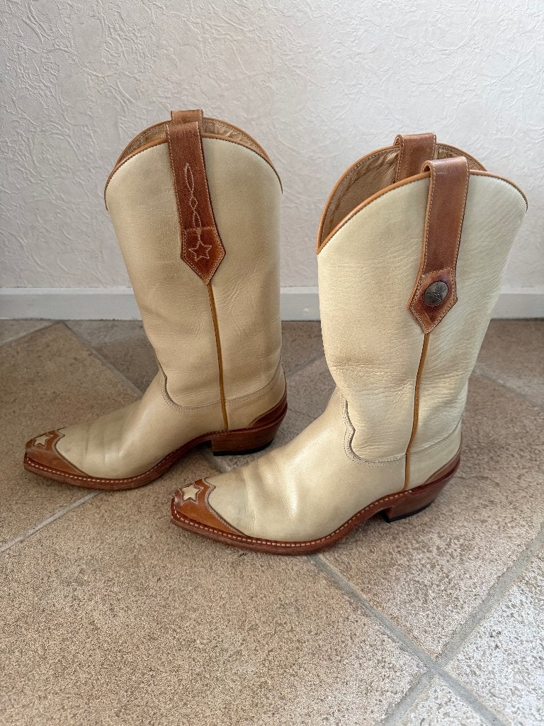 Vintage Sendra laarzen 38, Kleding | Dames, Schoenen, Ophalen, Bruin, Zo goed als nieuw, Hoge laarzen