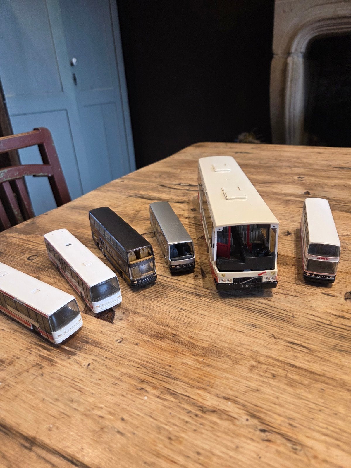 Verzameling modelbussen (6 stuks), Ophalen of Verzenden, Gebruikt