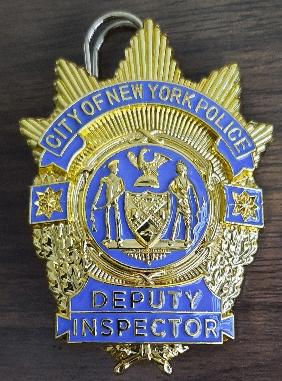 Politie NYPD Deputy Inspector badge (replica), Verzenden, Overige soorten, Amerika, Embleem of Badge