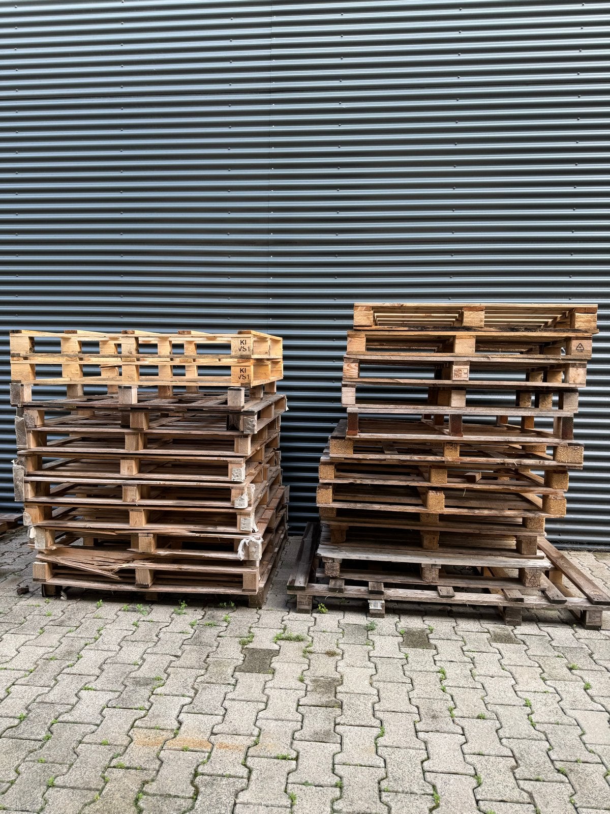 Gebruikte houten pallets - diverse maten +/- 30 stuks, Ophalen, Gebruikt, 50 mm of meer, Pallet