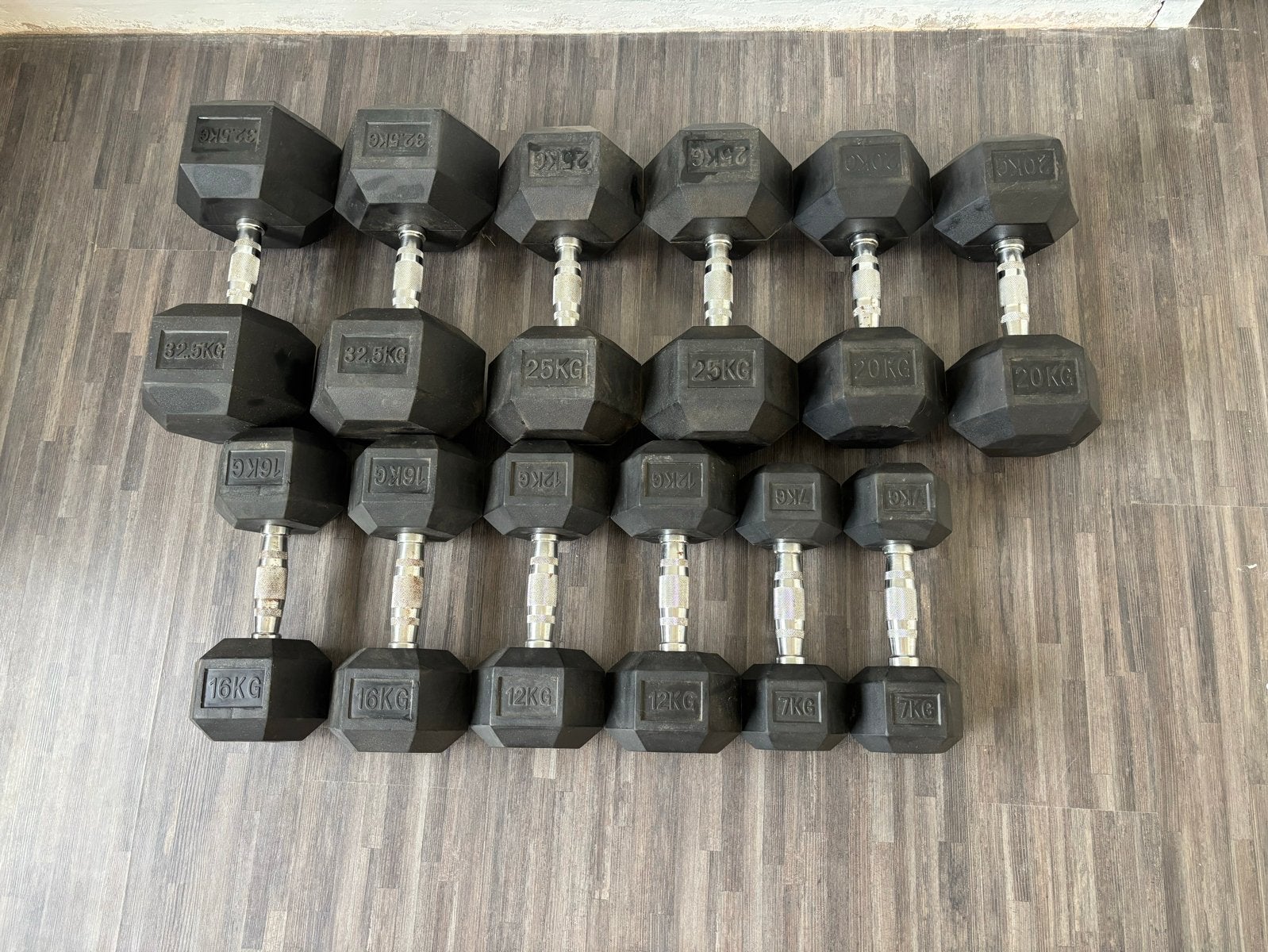 Complete Home Gym Set: Dumbbells, Kettlebells, Bank, Rack, Sport en Fitness, Ophalen, Gebruikt, Armen, Dumbbell