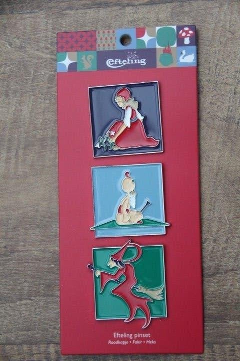 efteling pin  pin set 1, Ophalen of Verzenden, Nieuw, Button of Speldje