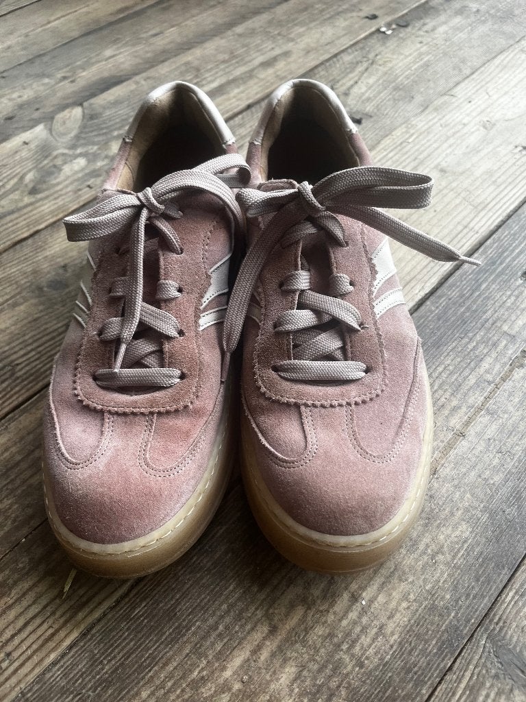 Roze suède Gabor sneakers maat 42, Gabor, Ophalen of Verzenden, Roze, Sneakers of Gympen