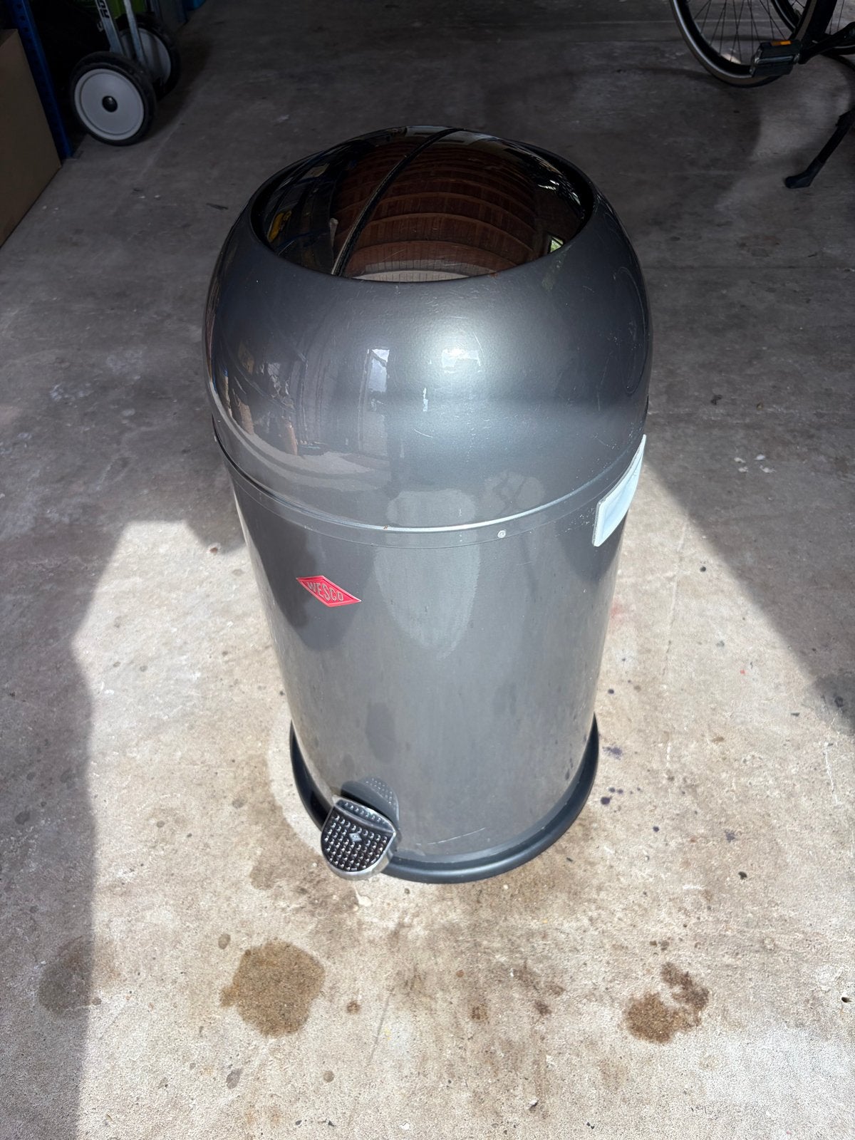 Wesco Prullenbak 40 Liter, Ophalen, Gebruikt, Met pedaal, 40 liter of meer